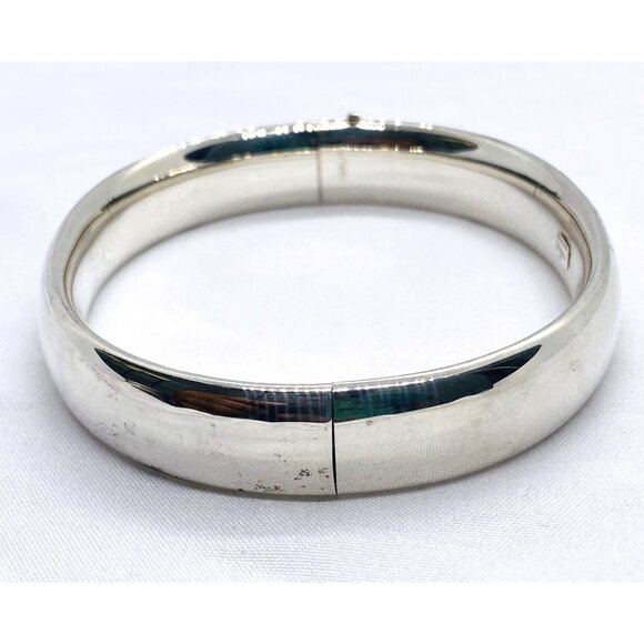 Tiffany & Co Sterling Silver 925 Hinged Bangle Bracelet 7.25"